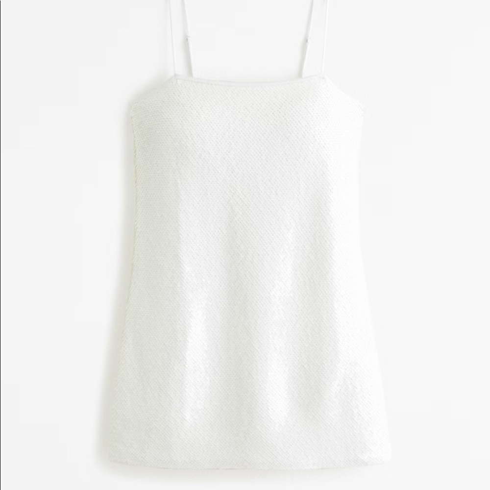 Abercrombie White Sequin Mini Dress!!